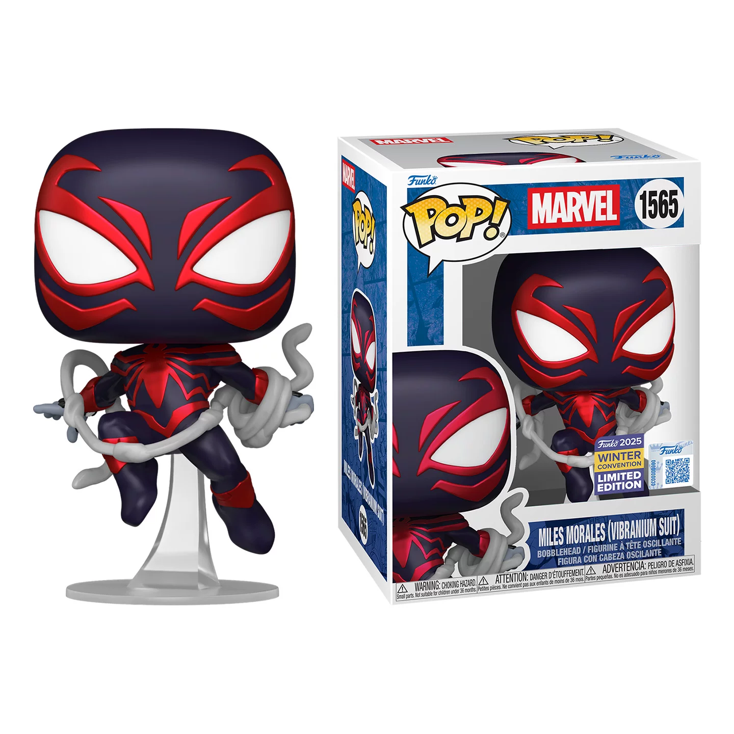 Funko Pop Marvel Spider-Man Miles Morales Exhibition Limited Edition Figure Doll Gift - Image 5