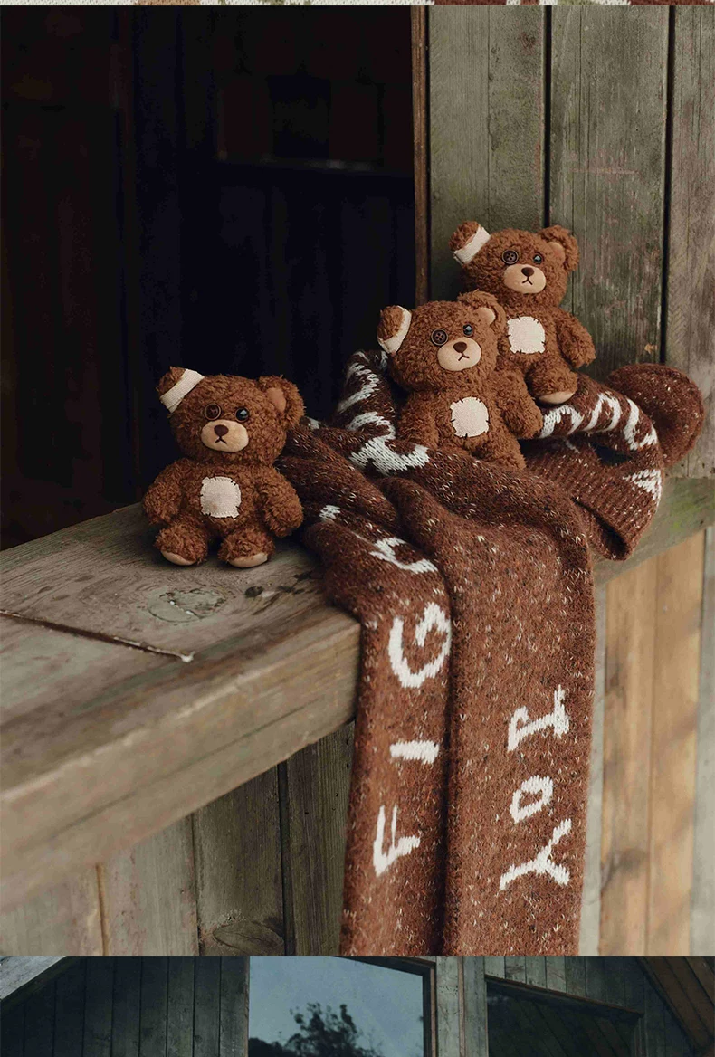 Popmart Hirono Little Wild Bear Plush Toy Cute Gift Merchandise - Image 2