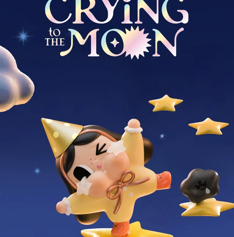Popmart Crybaby Moon Series Figure Blind Box Ornament Gift