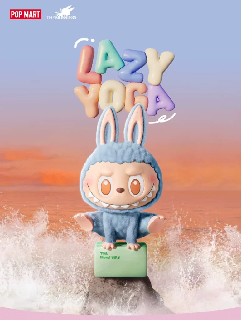 Bubble Mart the Monsters Lazy Yoga Figure Blind Box Labubu Gift