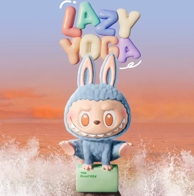 Bubble Mart the Monsters Lazy Yoga Figure Blind Box Labubu Gift