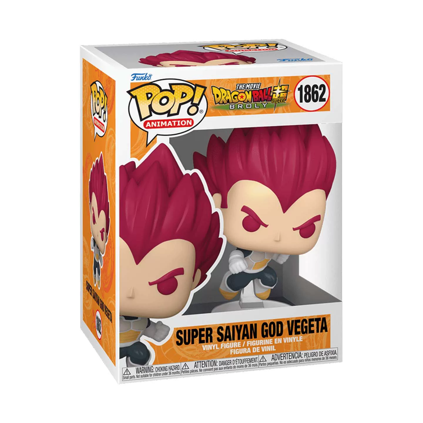 Funko Pop Dragon Ball Super Super Saiyan God Red Hair Vegeta Peripheral Figure Ornament Doll Gift - Image 3