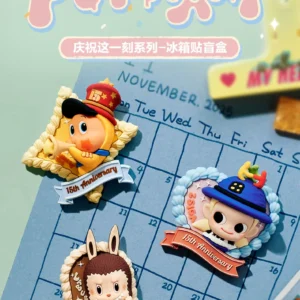 Popmart Bubble Mart Celebrates This Moment Series Refrigerator Magnet Blind Box Home Accessories Gift
