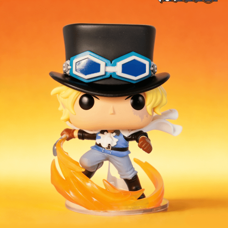Funko One Piece Collaboration Fire Fist Revolutionary Army Sabo Merchandise Figure One Piece Trendy Toy Figurine Gift