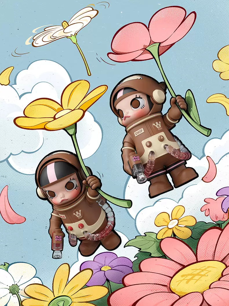 Popmart Mega Space Molly 100% Qiqi & Didi Gift - Image 3