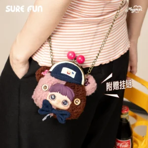 SURE FUN MayMei Swift Cute Pet Small Pocket Coin Purse Trendy Blind Box Plush Messenger Bag Headphone Bag