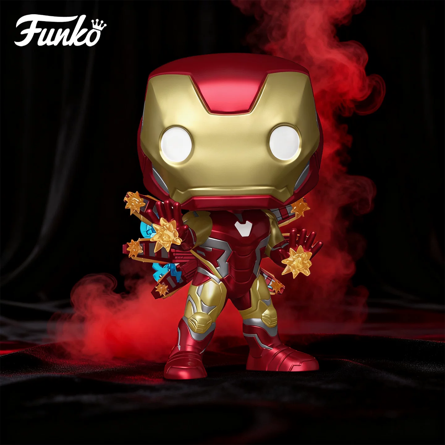 Funko Pop Marvel Heroes Avengers Iron Man Peripheral Figure Luminous Ornament Doll Gift - Image 2