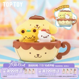 TOPTOY Sanrio Pudding Dog Paradise Series Blind Box Cute Pudding Dog Desktop Ornament Birthday Gift N