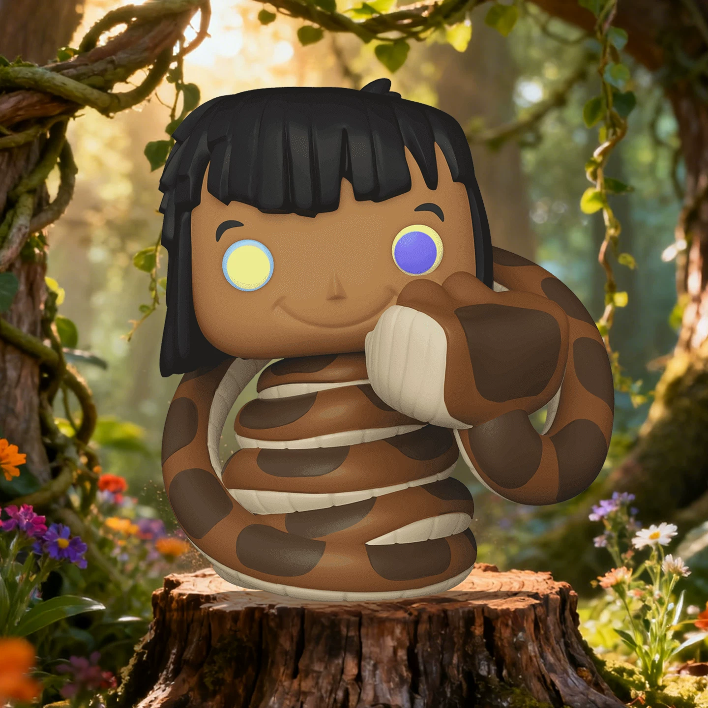 Funko Disney Jungle Prince Mowgli with Kaa Peripheral Figurine Ornament Doll Gift - Image 4