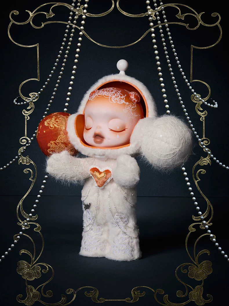 Popmart Mega Α Skullpanda 400% White Moon Figurine Gift - Image 2