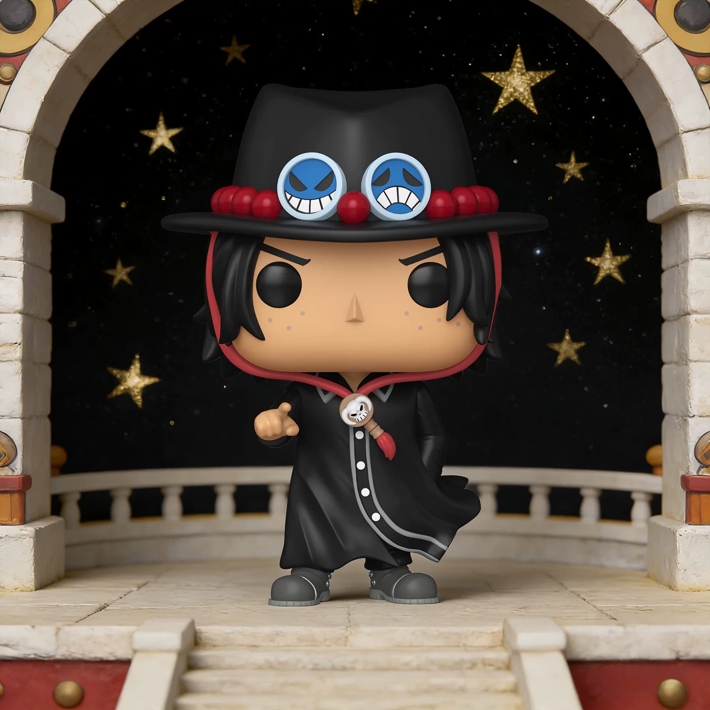 Funko One Piece Collaboration Fire Ace Figure Peripheral One Piece Anime Trendy Toy Figurine Gift - Image 4