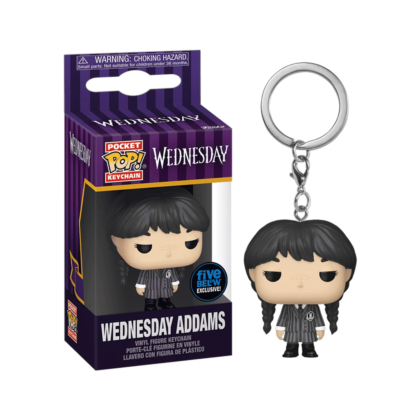 Funko Netflix Tv Series Wednesday Addams Keychain Peripheral Figurine Trendy Toy Pendant Doll Gift - Image 3