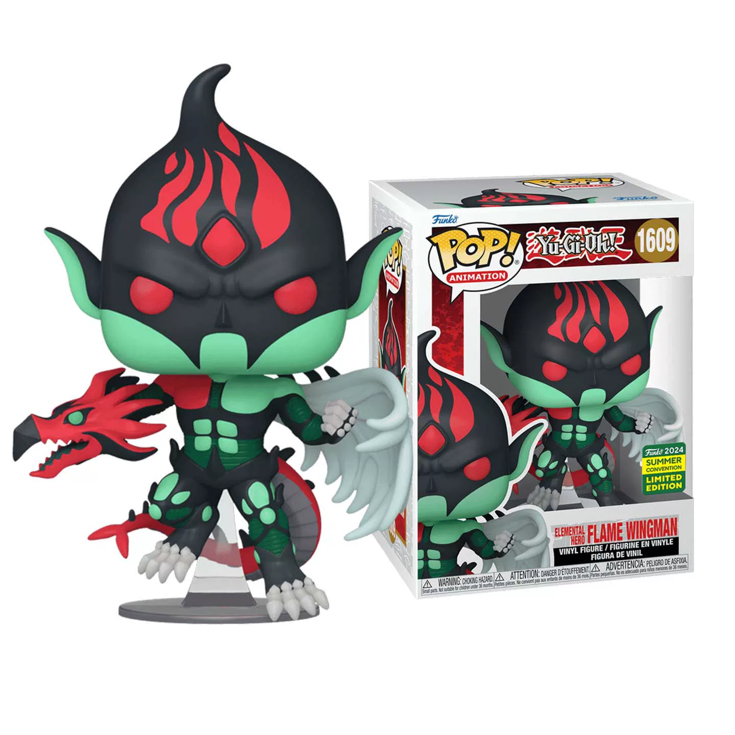 Funko Pop Yu-Gi-Oh! Elemental Hero Flame Winged Person Collectible Figure Trendy Toy Decoration Doll Gift - Image 6
