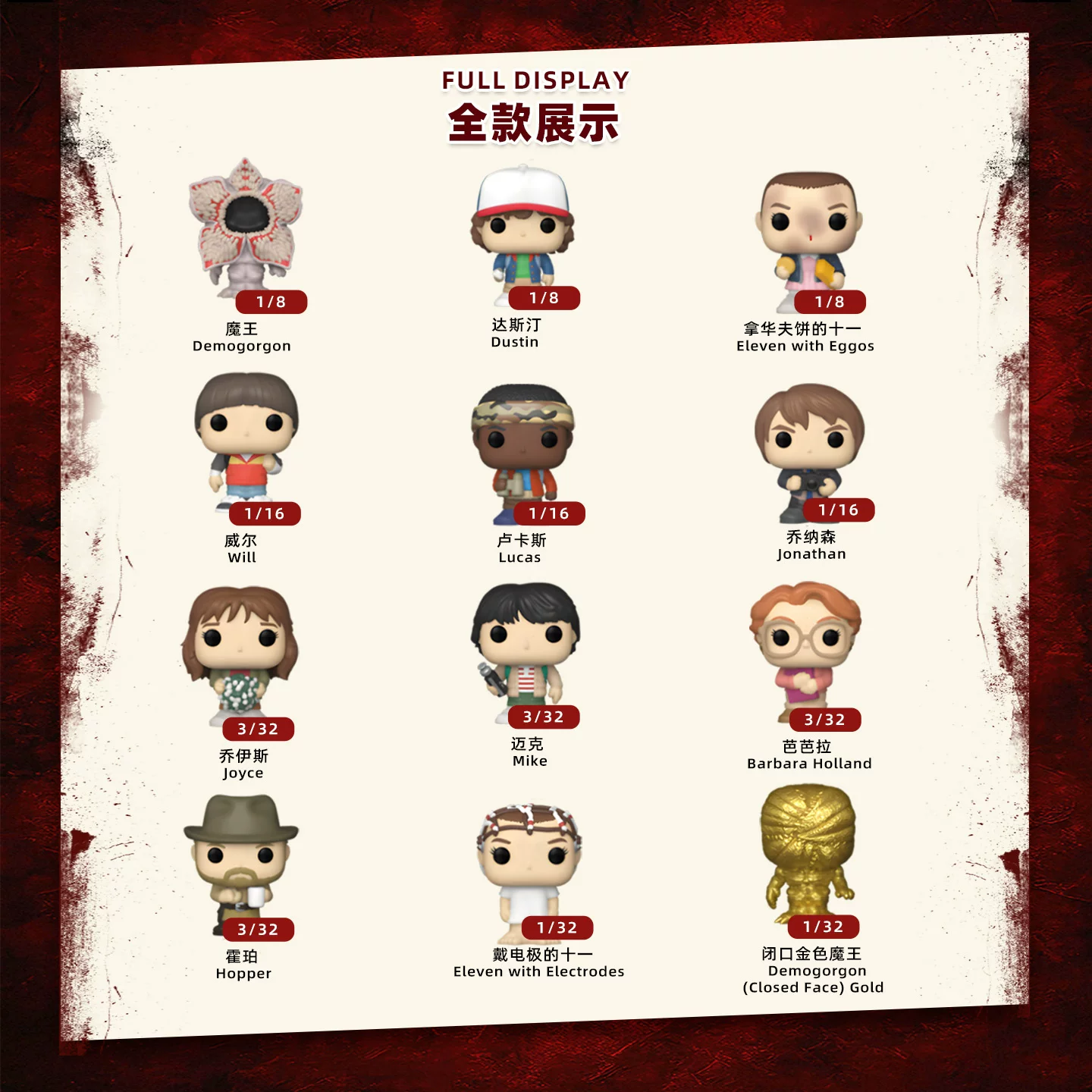 Funko Netflix Series Stranger Things Demogorgon Willa Dustin Eleven Blind Box Cute Figurine Doll Gift - Image 3