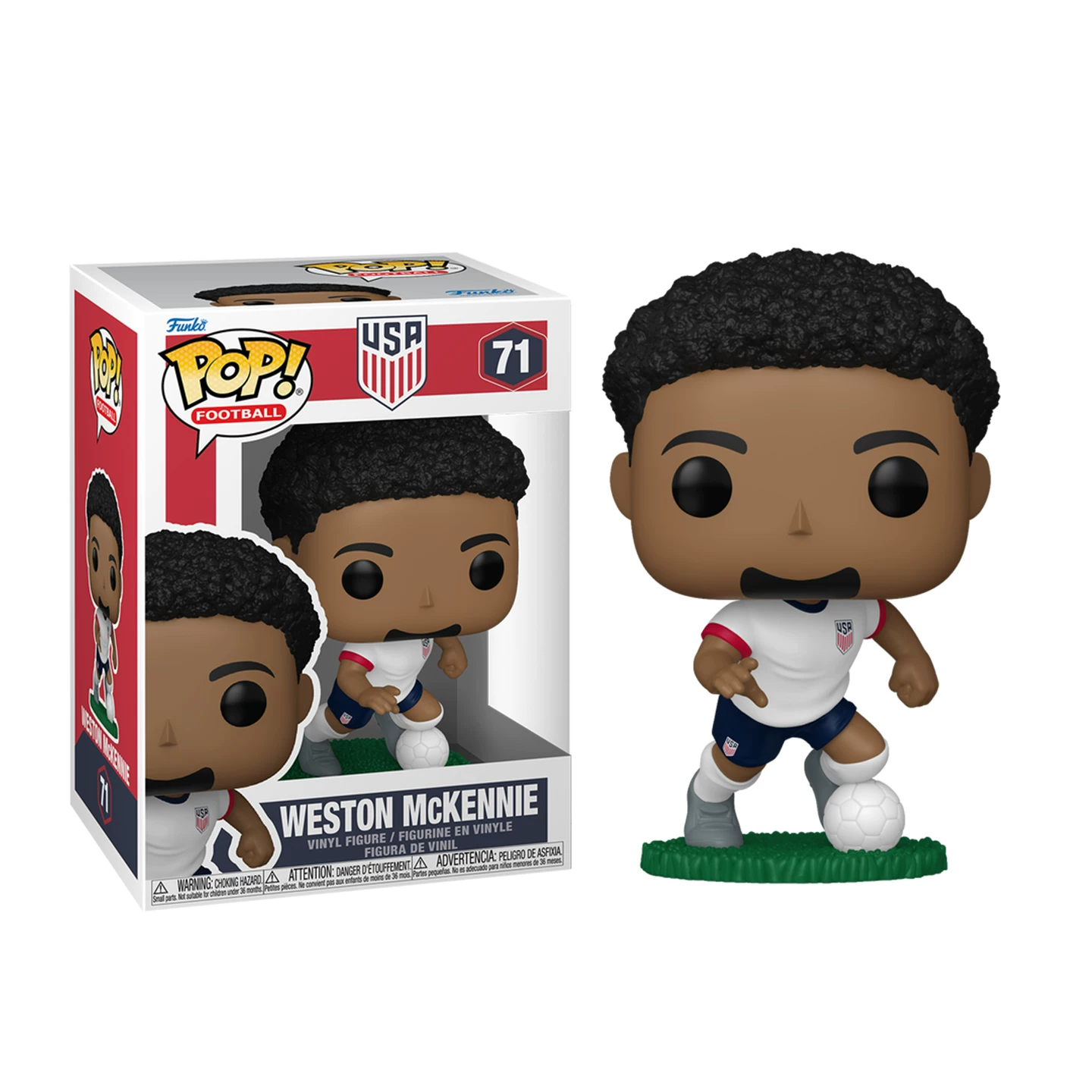 Funkopop Football United States National Team Reyna Pulisic Mckenny Peripheral Figurines Ornaments Dolls Gifts - Image 3