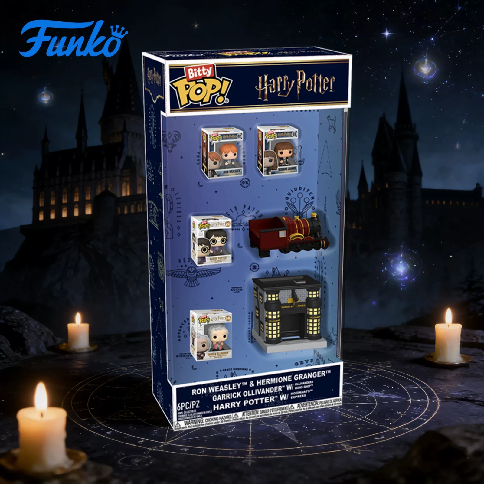 Funko Harry Potter Ron Hermione Gilderoy Ollivander's Wand Shop Cute Figurine Gift