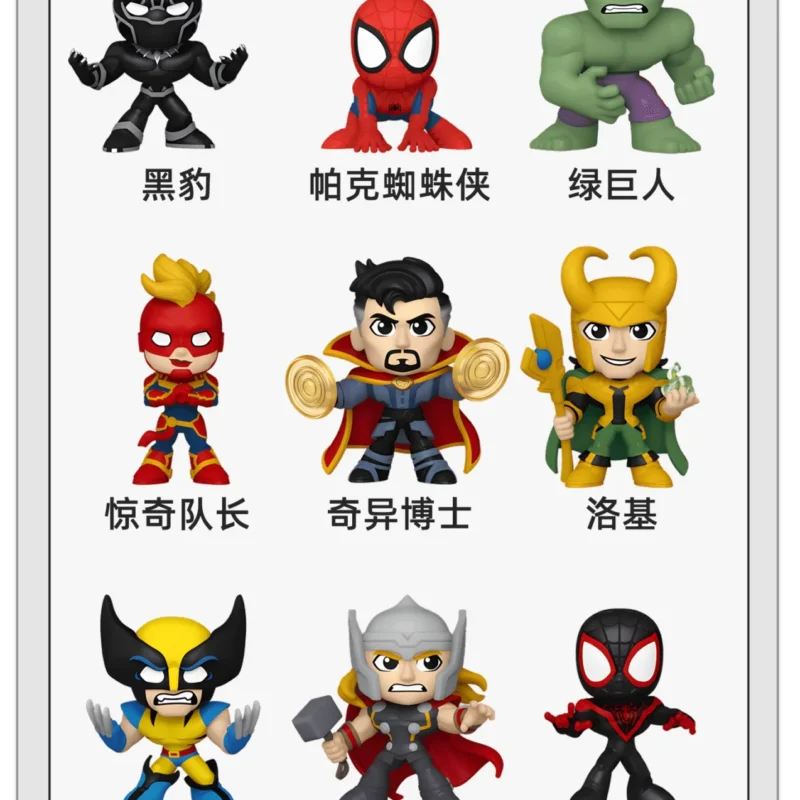 Funko Marvel Iron Man Captain America Scarlet Witch Doctor Strange Hulk Blind Box Figurine Gift