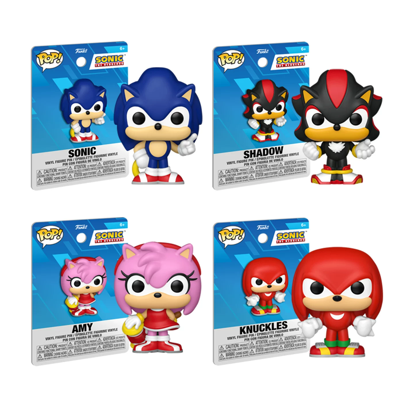Funko Sonic the Hedgehog Sonic Chaot Amy Nack Badge Peripheral Figurines Gift - Image 3