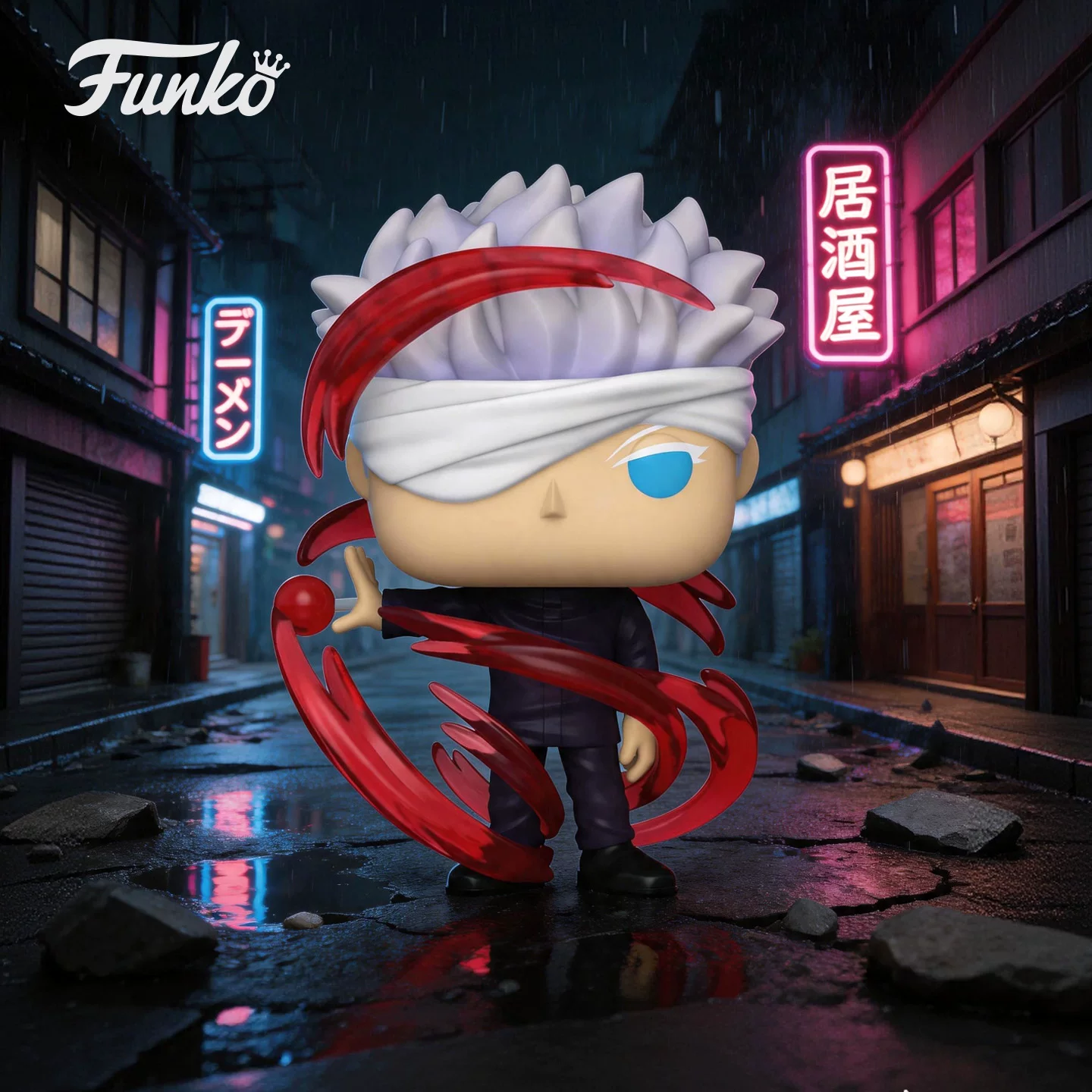 Funko Pop Japanese Anime Jujutsu Kaisen Gojo Satoru Hei Form Figure Peripheral Trendy Toy Decoration Doll Gift - Image 2