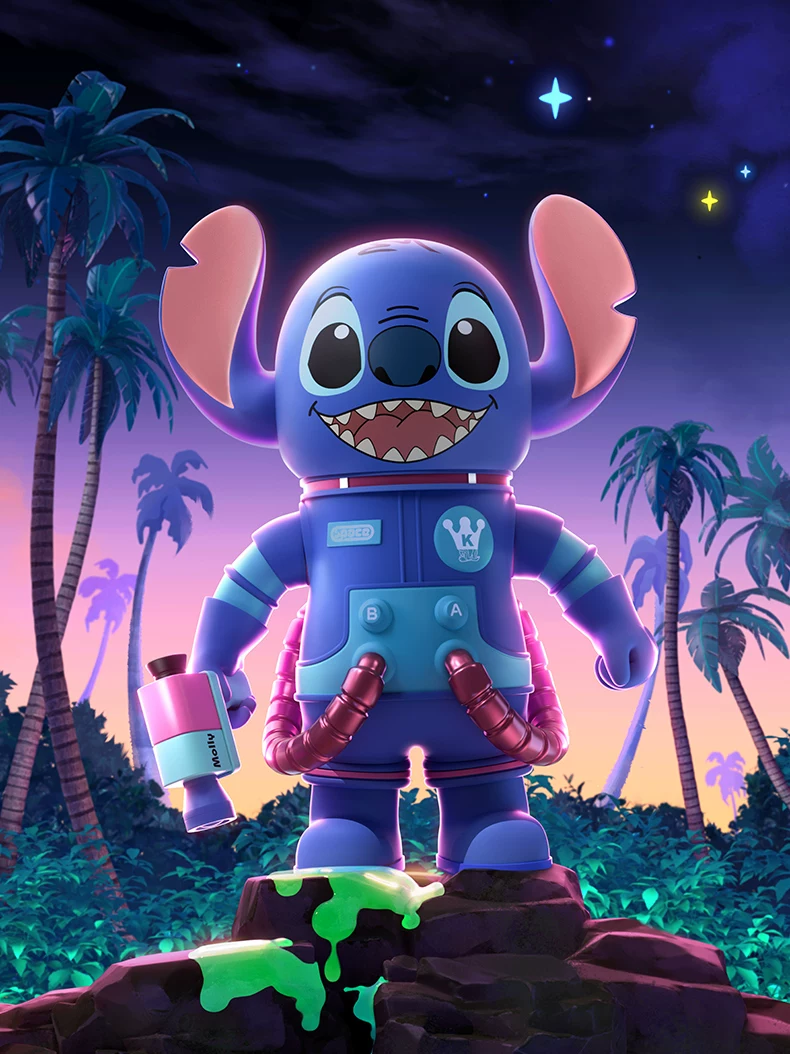 Popmart Mega Space Molly 400% Stitch Figurine Gift - Image 3
