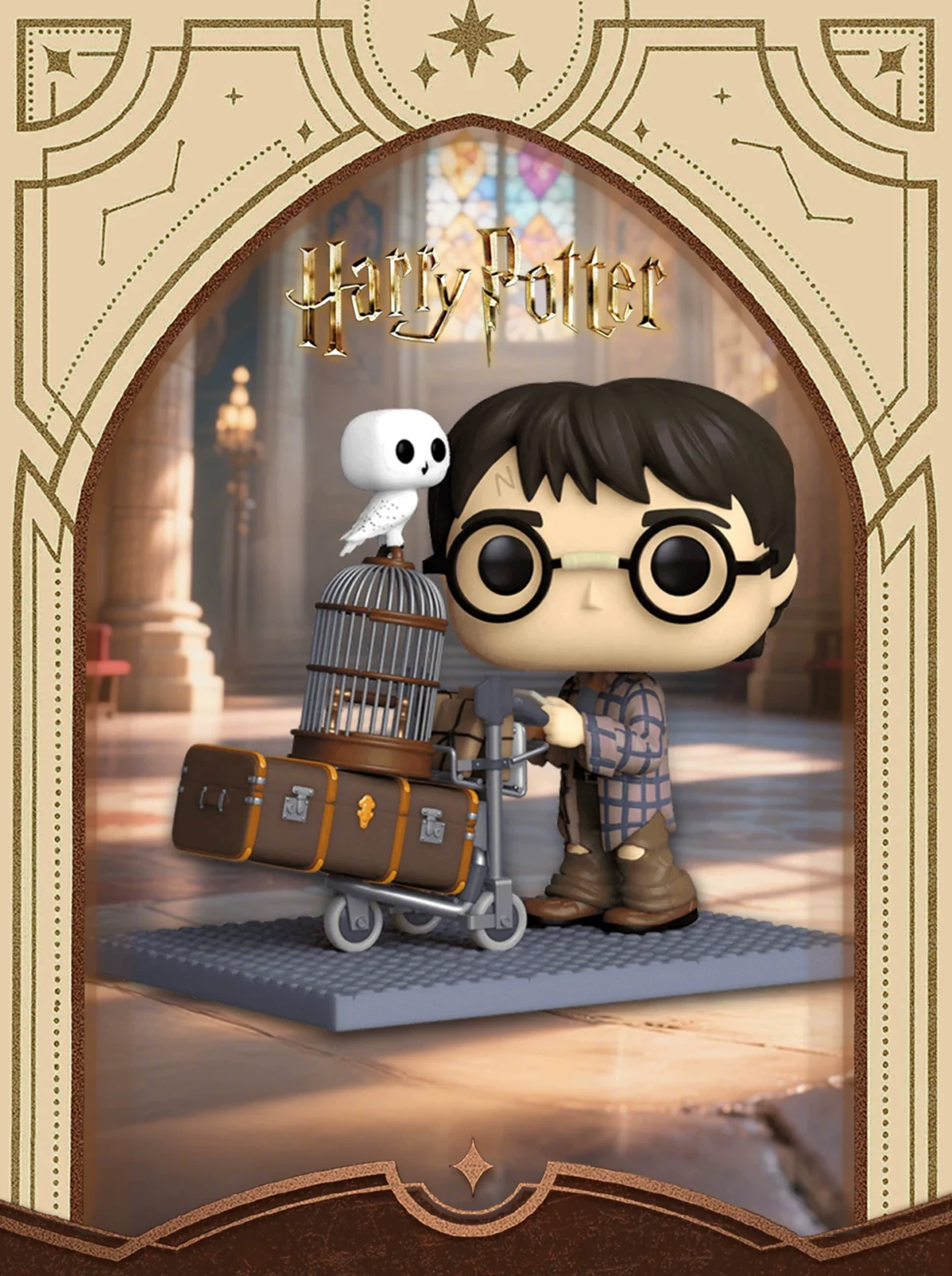 Funko Pop Harry Potter Trolley Hedwig Merchandise Figure Collection Scene Decoration Doll Gift