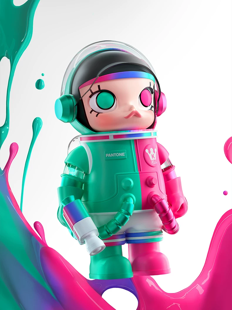 Popmart Mega Space Molly 1000% × Pantone Ornament Gift - Image 4