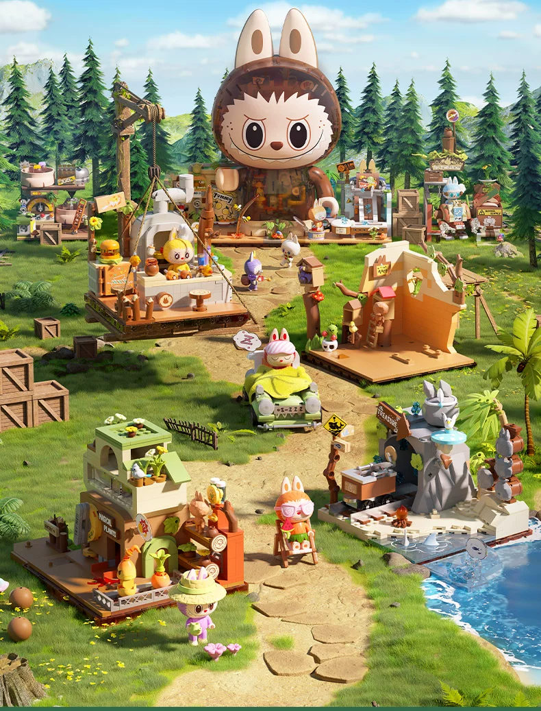Bubble Mart the Monsters Forest Secret Base Building Blocks Second Edition Labubu Gift - Image 7