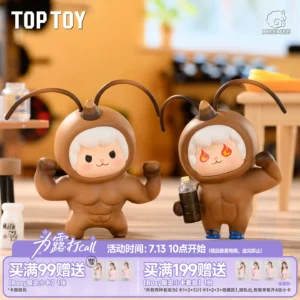 TOPTOY Curly Sheep Hot Double Ponytail Series Figure Blind Box Funny Gift Desktop Ornament for Girls