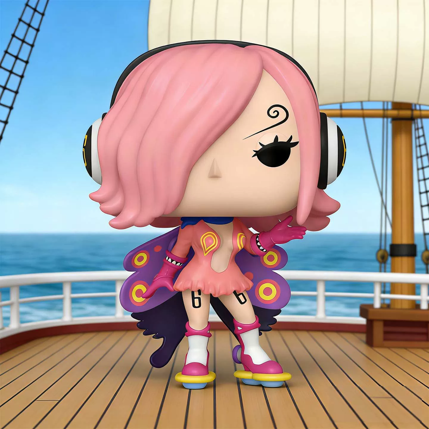 Funko One Piece Pink Poison Ray Rayford One Piece Merchandise Figurine Trendy Toy Decoration Doll Gift