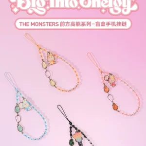 Bubble Mart the Monsters High-Energy Blind Box Phone Lanyard Labubu Gift