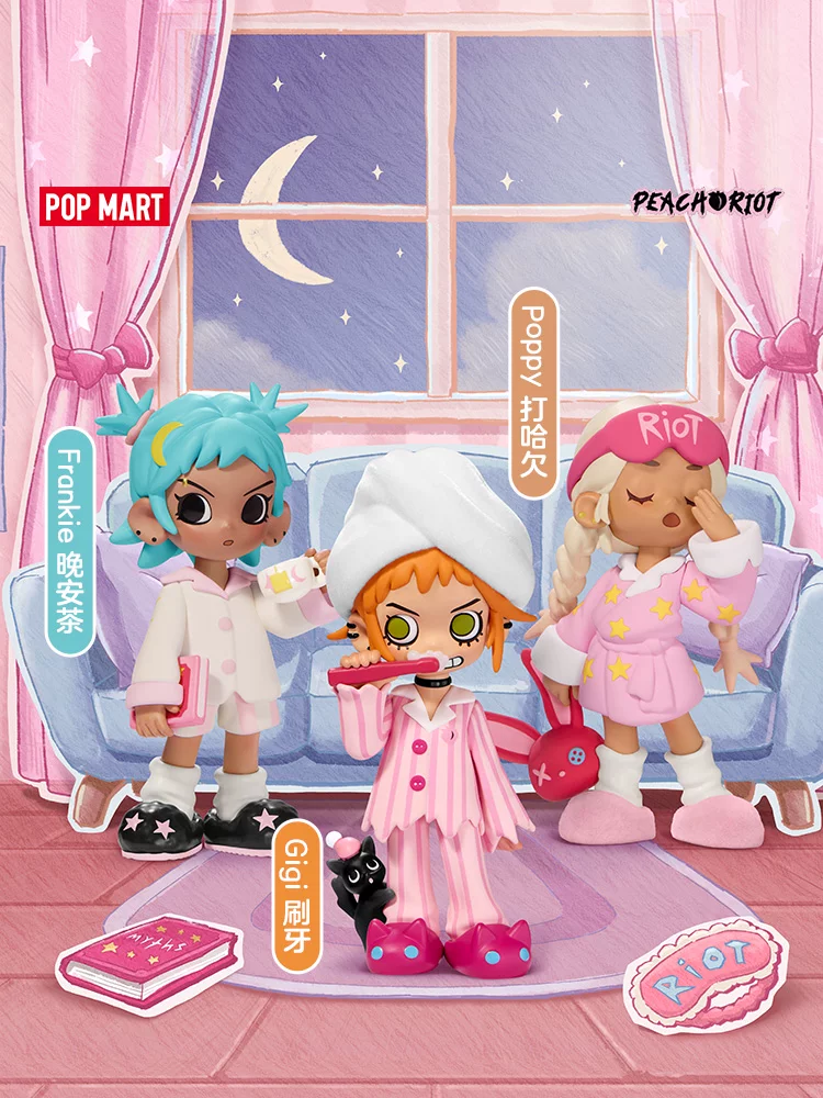 Popmart Lil Peach Riot Little Rebellious Peach All-Night Party Series Figure Blind Box - Image 5