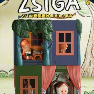 Popmart Zsiga Figure Doll Toy Gift - Inside and Outside the Window