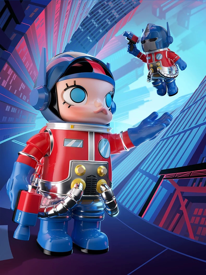 Popmart Mega Space Molly 400% Optimus Prime Figurine - Image 3
