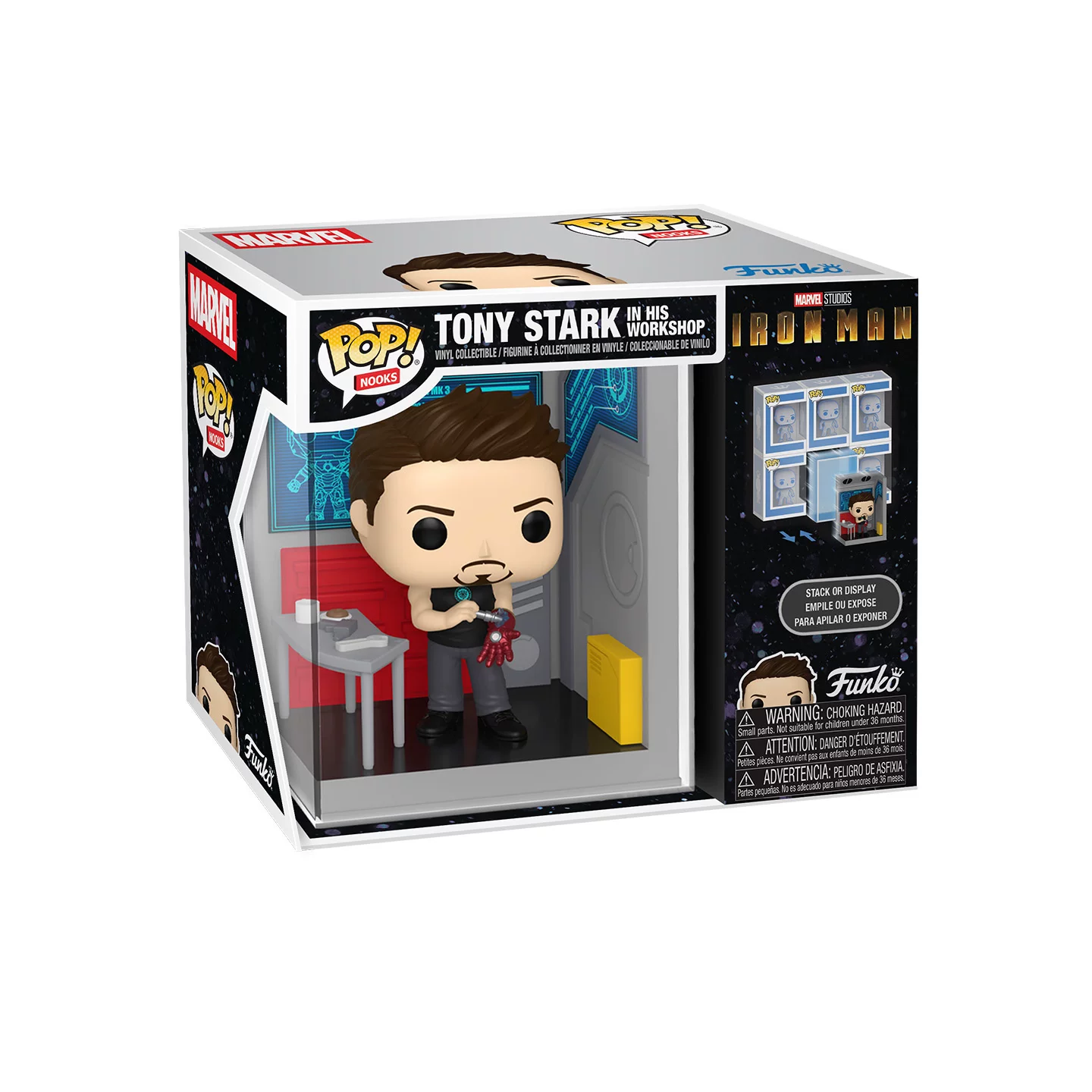 Funko Marvel Avengers Tony Iron Man 3D Miniature Scene Figure Ornament Doll Gift - Image 6