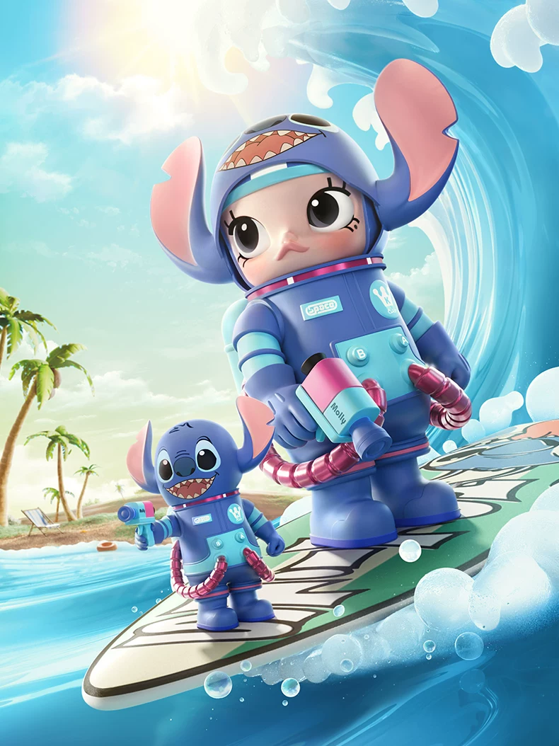 Popmart Mega Space Molly 400% Stitch Figurine Gift - Image 4