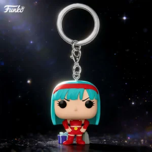 Funko Pop Japanese Anime Dragon Ball Gt Bra Keychain Peripheral Figure Trendy Toy Pendant Doll Gift