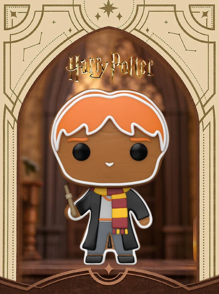 Funko Pop Harry Potter Ron Gingerbread Man Peripheral Figurine Trendy Toy Collectible Ornament Doll Gift
