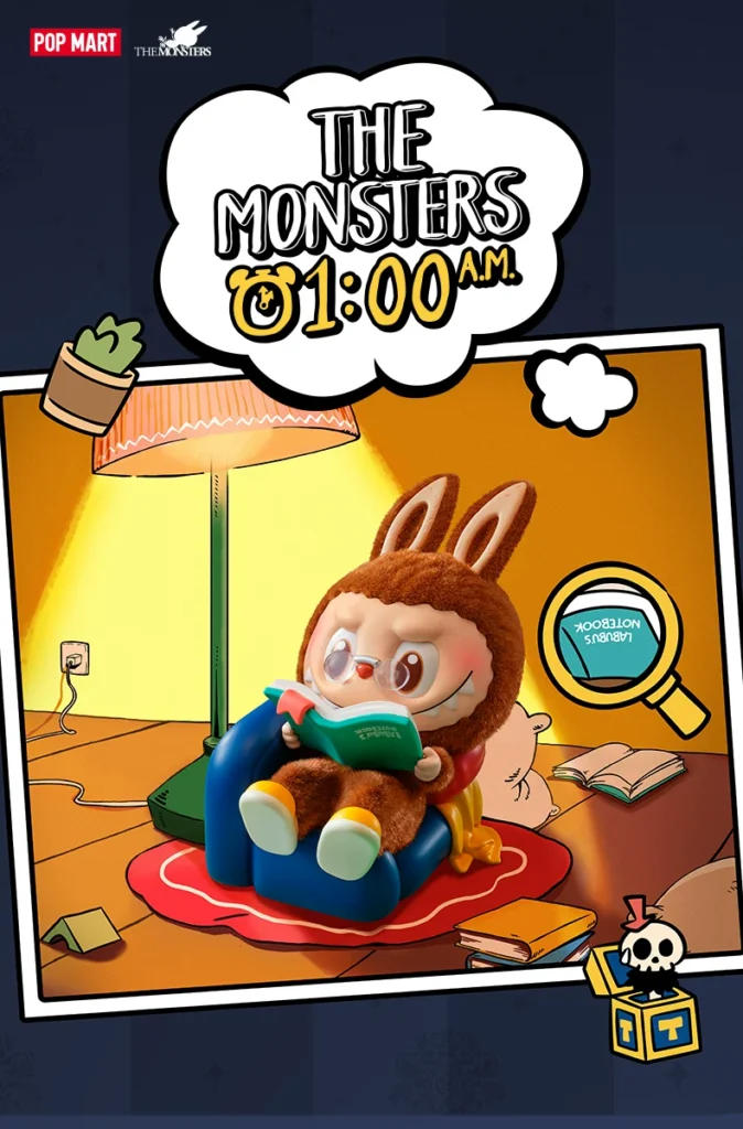 Bubble Mart the Monsters Midnight One O'Clock Figure Blind Box Labubu Gift