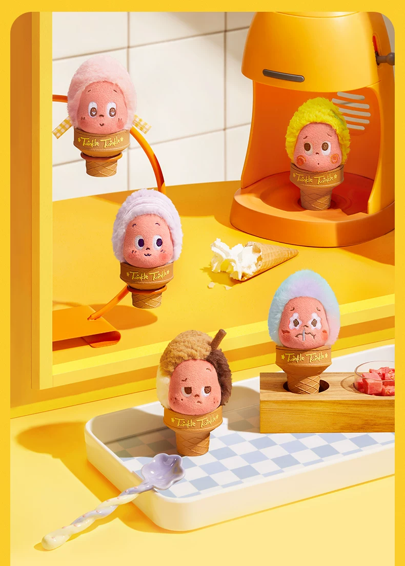 Popmart Bubble Mart Star Man Welcome to the Moon Surface Series Ice Cream Plush Pendant Blind Box - Image 5