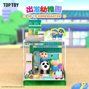 TOPTOY Crayon Shin-chan Happy Base B0X series Crayon Shin-chan building block ornaments toys birthday gifts