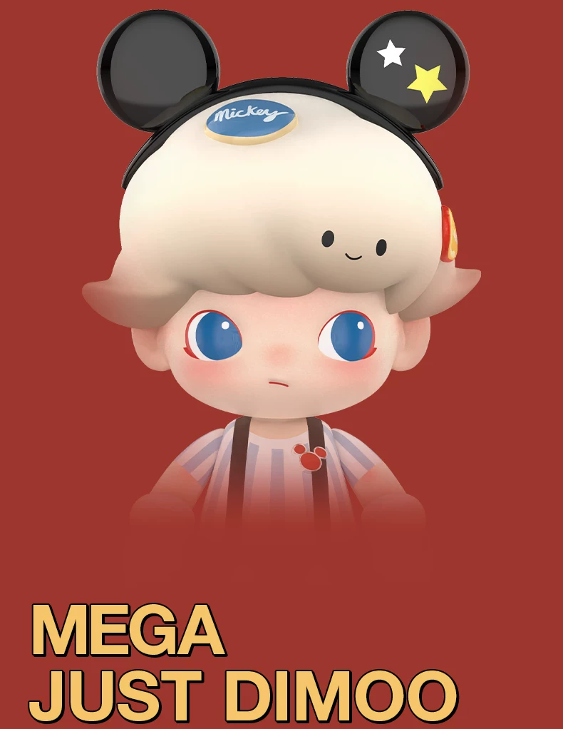 Popmart Mega Just Dimoo 400% Mickey Toy Figurine - Image 5