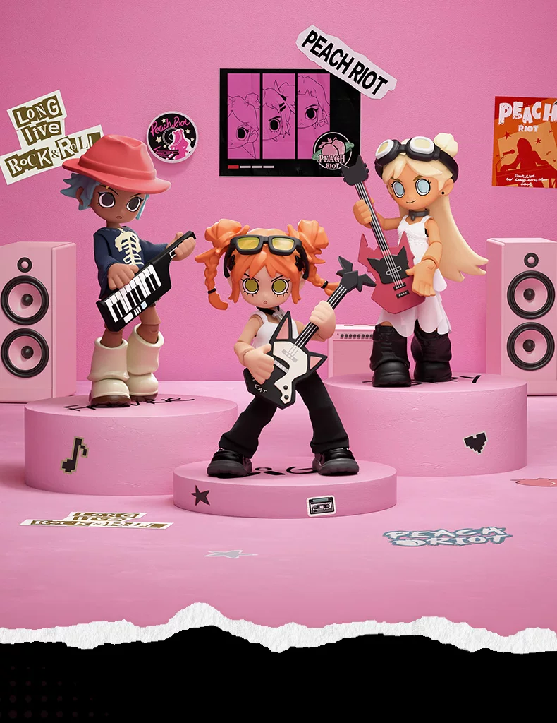 Popmart Peach Riot Music Companion Series Building Block Pendant Blind Box Gift - Image 5