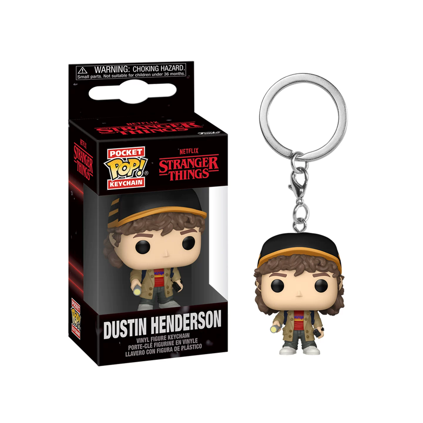 Funko Netflix Series Stranger Things Dustin Henderson Keychain Pendant Peripheral Bag Charm Doll Gift - Image 3