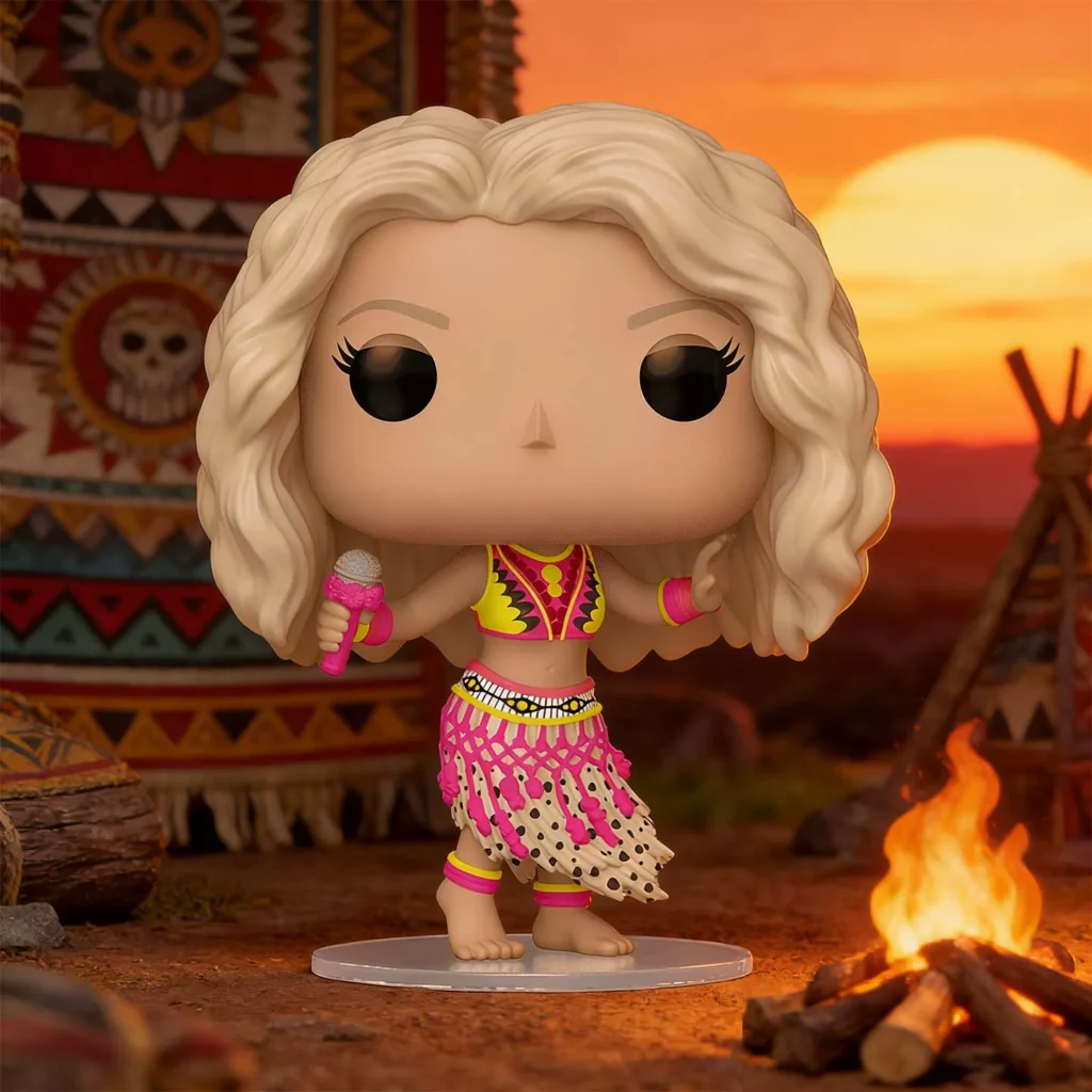 Funko Pop Latin Rock Queen Shakira Waka Waka Merchandise Figurine Decoration Doll Gift
