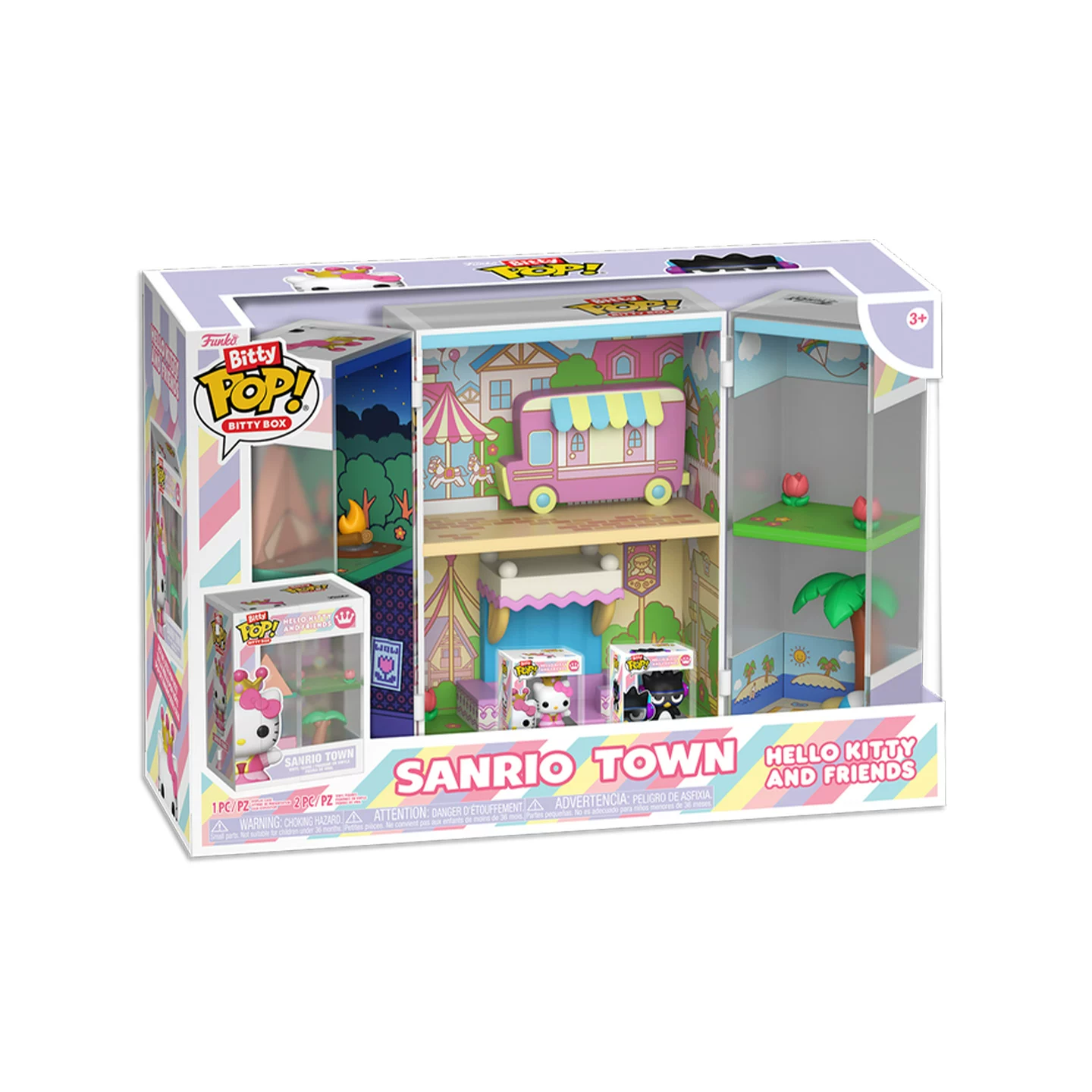Funko Sanrio Hello Kitty and Cool Penguin Peripheral Cute Scene Figurines and Gifts - Image 3