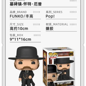 Funko Pop Movie Tombstone Wyatt Earp Merchandise Figurines Trendy Toys Collectible Gifts