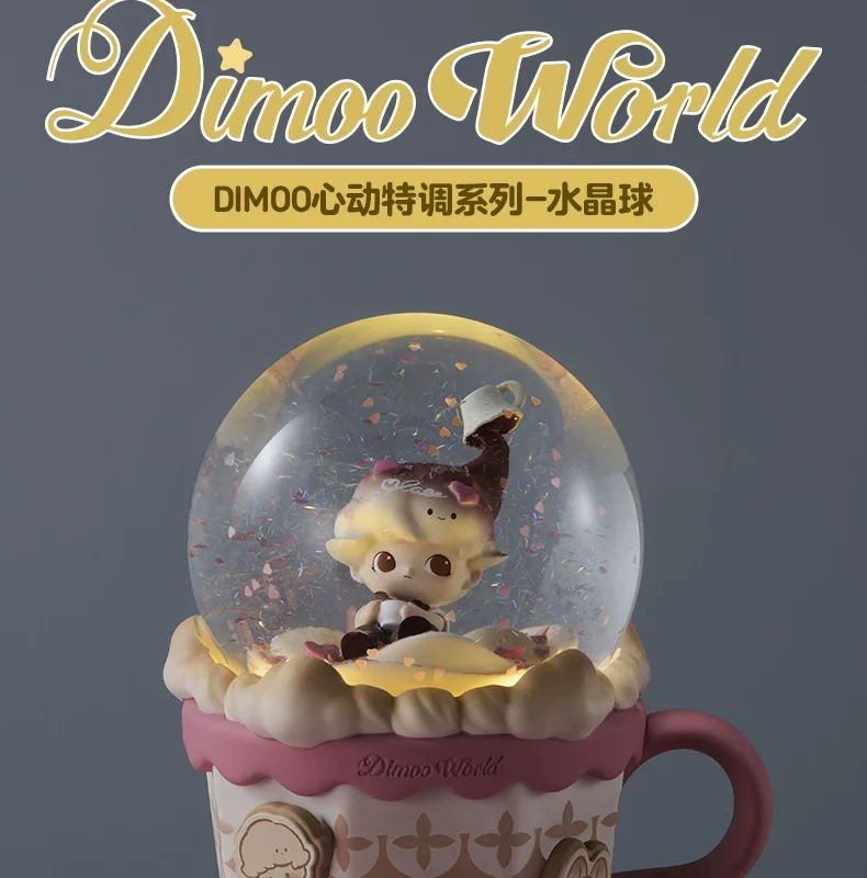 Popmart Dimoo Heartbeat Special Edition Series Crystal Ball Home Decoration Gift