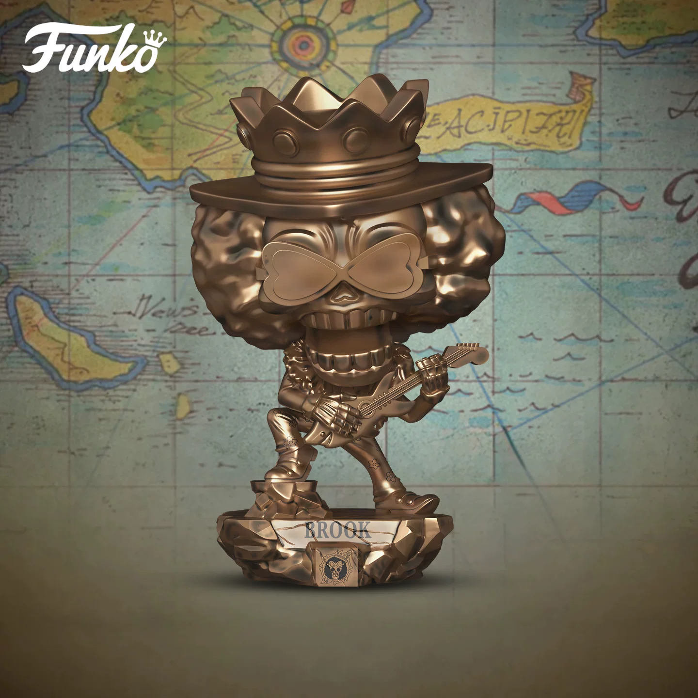 Funko Pop One Piece 25Th Anniversary Jinbei Brook One Piece Statue Figurine Ornament Doll Gift - Image 4