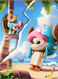 Popmart Mega Labubu 400% Tony Tony Chopper Figurine