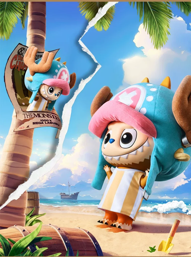 Popmart Mega Labubu 400% Tony Tony Chopper Figurine